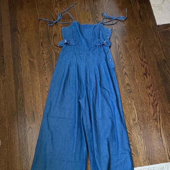 Free People Denim Blue Jumpsuit - Picture 1 of 1